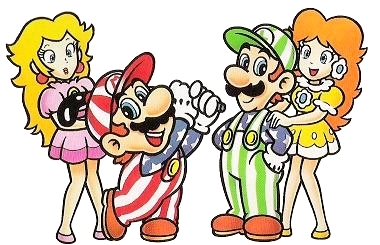 Princess Toadstool& Mario& Luigi& Princess Daisy
