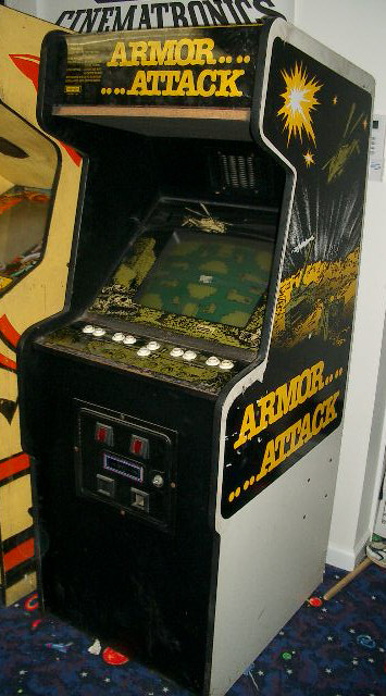 No joysticks in the arcade version.