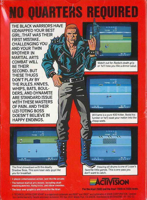 Double Dragon - Box Back