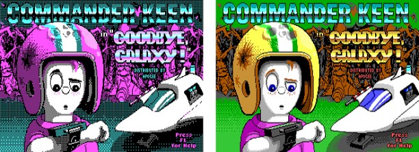 CGA (left) vs EGA (right)