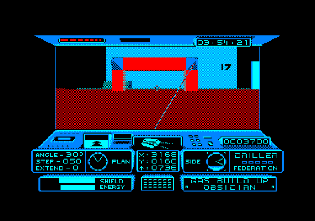 Getting shot (Amstrad)