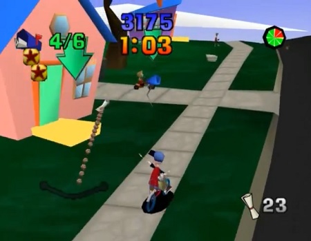 Paperboy (N64) Screenshot