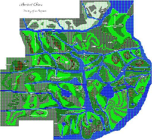 Ancient China (your world) in 8 bit form.