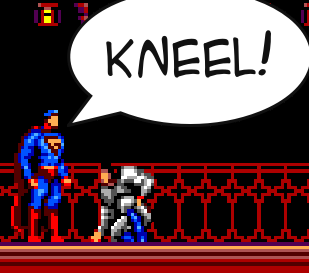 Superman Kneel