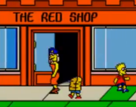 Simpsons Red Shop