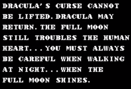 Dracula End Text