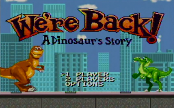 We're Back Title SNES