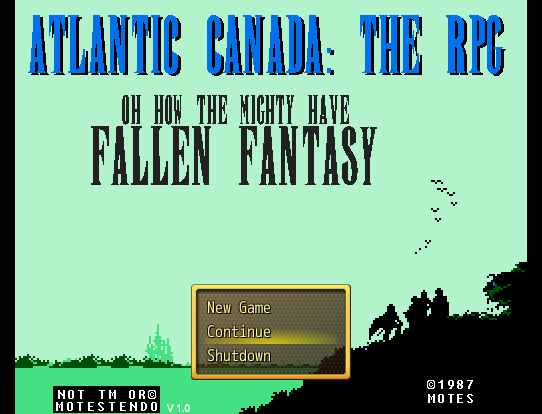 Atlantic Canada - Title Screen