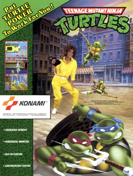 The 1989 TMNT Arcade Flyer.