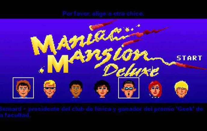 maniac mansion character select