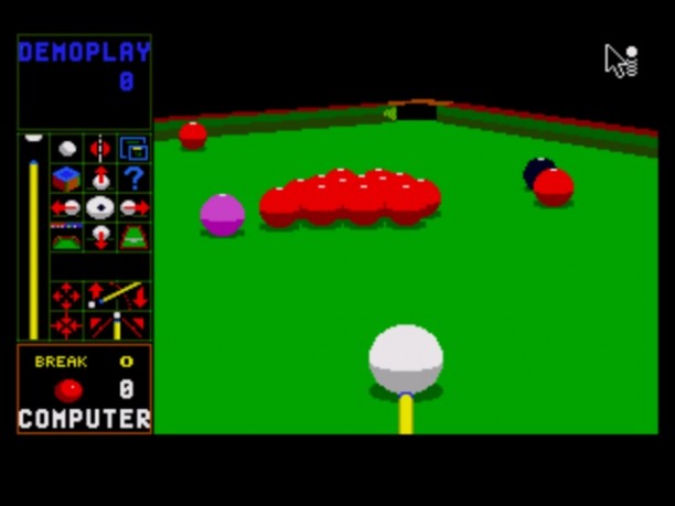 The visuals are stunning for a mid-90s game. Based on SNOOKER, no less!